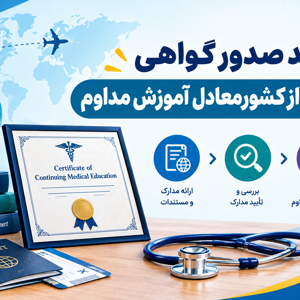 فرآیند صدور گواهی خارج از کشور معادل آموزش مداوم