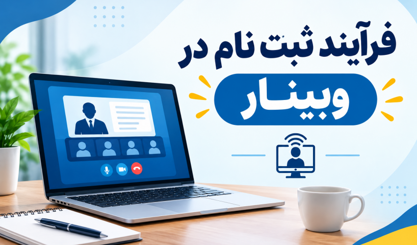 فر آیند ثبت نام در وبینار
