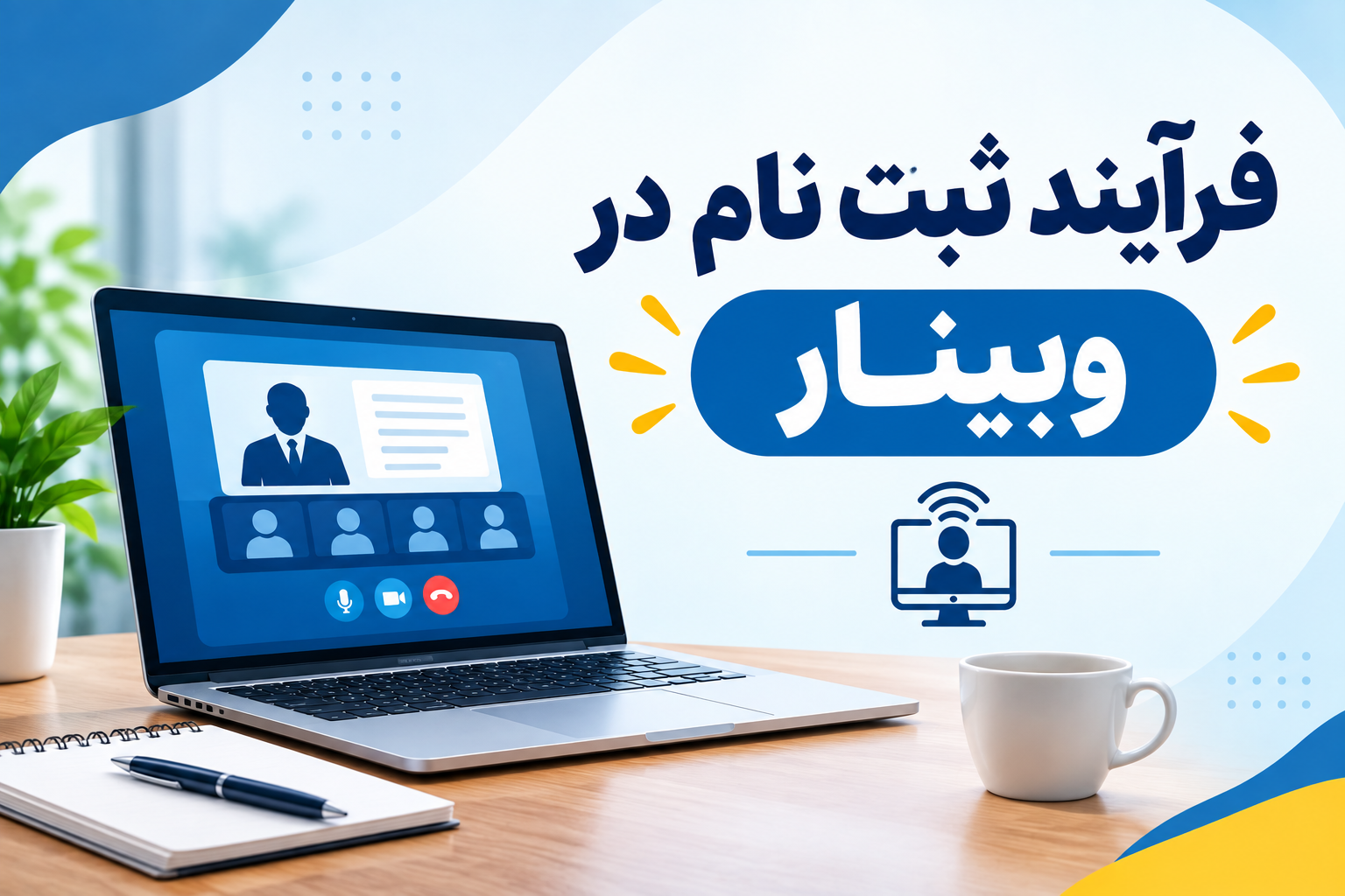 فر آیند ثبت نام در وبینار